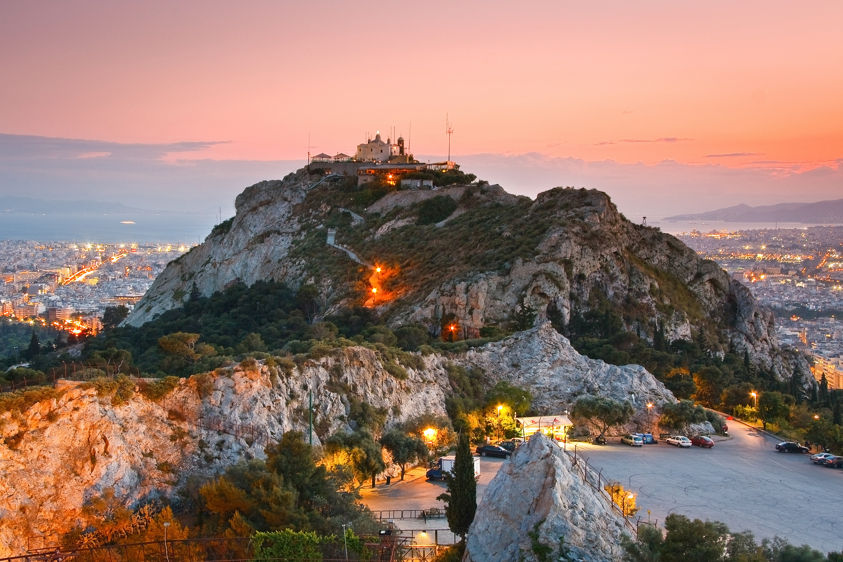 Athene - Zonsondergang vanaf de Likabetus heuvel - Polyplan Reizen