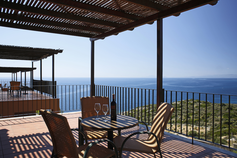 Uitzicht vanaf balkon