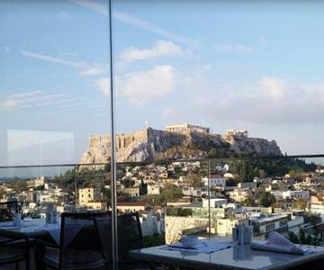 Electra Metropolis uitzicht op de Akropolis