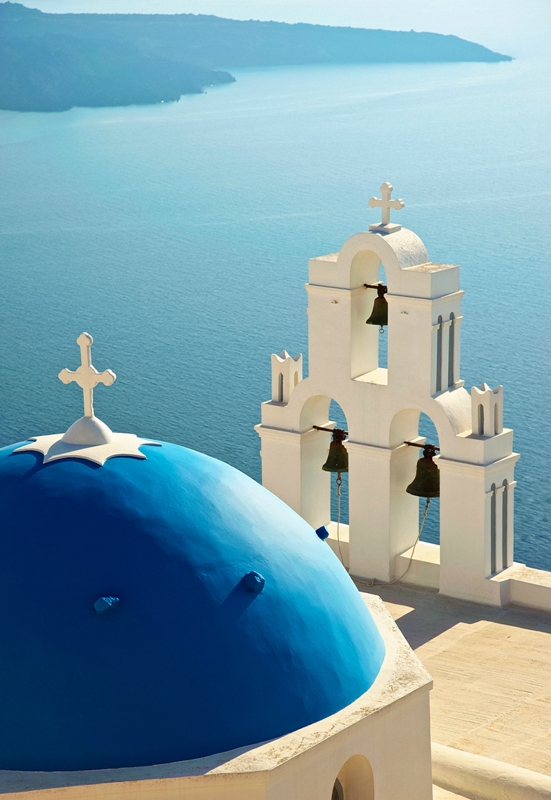 Greek Church At Santorini