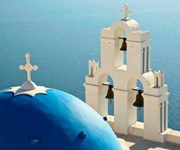 Greek Church At Santorini
