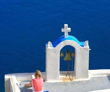 The View Of Santorini Island Greece